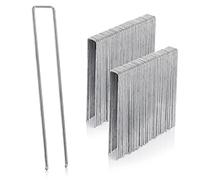GardenMate Lot de 50 Piquets de Fixation en Acier galvanisé Inoxydable H200mm, L25mm, Ø3,8 mm - tête Plate - Idéal pour sols très durs