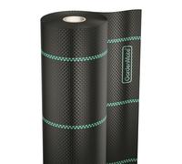 GardenMate, rouleau de 1m x 50m, géotextile anti-mauvaises herbes, perméable à l'eau, avec protection UV, tissu résistant à la déchirure, géotextile de couverture, film anti-mauvaises herbes, film de