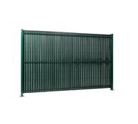 Gardenode Easy Clôture Kit Occultation Lattes PVC pour Panneau Rigide Maille 55 H 1m53 L 2m50 Vert