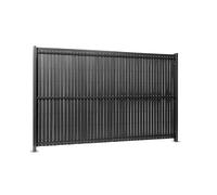 Gardenode Easy Clôture Kit Occultation Lattes PVC pour Panneau Rigide Maille 55 H 1m93 L 2m50 Gris Anthracite