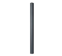 Gardenode Easy Clôture Poteau Aluminium à sceller Universel pour Portail et portillon Chapeau Inclus H2.36 m Gris