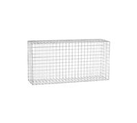 Gardenode Mur en Gabion Acier galvanisé Cage à Pierres Panier de Gabion de Jardin décoratif tirants et Crampons Inclus L120 x H60 x Pr.30 cm