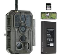 GardePro E8P Max Caméra de Chasse, WiFi, Batterie Rechargeable 8000 mAh, Carte SD Intégrée, 64MP 1296P, Caméra E8PMB No Glow Infrarouge Vision Nocturne