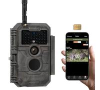 GardePro X20 Caméra de Chasse 4G LTE avec Carte SIM et App | Vidéo H.265 48MP, Vision Nocturne Infrarouge No-Glow de 25m, Détecteur de Mouvement 0,2s et IP66 Étanche