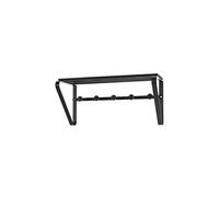 Garderobe murale coloris noir en metal - L 45 x P 18 x H 20 cm --
