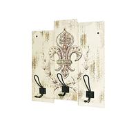 Garderobe murale coloris vintage - Dim : L 38 x P 9 x H 42 cm --