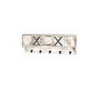 Garderobe murale coloris vintage - Dim : L 65 x P 15 x H 25 cm --