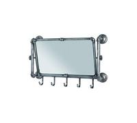 Garderobe murale en acier laque anthracite - Dim : L75 x P 16 x H45 cm --