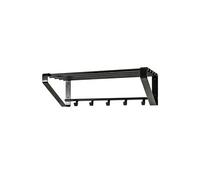 Garderobe murale en metal noir epoxy - Dim : L65 x P30 x H20 cm - -