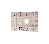 Mendler Vestiaire mural en paulownia - Naturel
