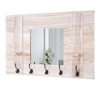 Mendler Vestiaire mural avec miroir - Brun