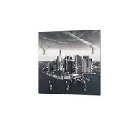 Garderobe murale motif Skyline - 60 x 8 x 60 cm --