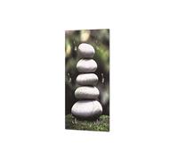 Garderobe murale motif Stone 6 crochets - 45 x 8 x 100 cm --