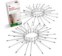 GARDIGO 2 Pièces Collier à Piques Anti-Martres Fouines, Chats; Ceintures Anti-Martres pour Gouttières Tuyau de Descente, Poteaux, Arbres; Ø 100 mm à Ø 120 mm; en Acier Inoxydable.