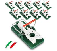 GARDIGO® Lot de 10 Pièges à Souris - Colorés aux Couleurs d’Italie - Capture Rapide et Sûre - sans Produits Chimiques - pour Intérieur et Extérieur - Pièges à Rats Réutilisable - Tapette à Souris.