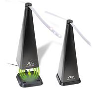 GARDIGO® Lot de 2 Ventilateur Anti Mouches I Répulsif à Pales avec Station de Charge USB I Maintient Les Mouches, Moustiques, Guêpes Loin des Aliments I Idéal pour Maison, Barbecue, Restaurant