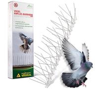 GARDIGO® Pics Anti Pigeons en Acier Inoxydable 4 Mètres; Effaroucheurs Oiseaux; Répulsif Oiseaux 40 cm x 10 Éléments; Protection Contre Les Pigeons pour Balcon, Rebord de Fenêtre.