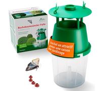 GARDIGO Piège à Phéromones Contre la Pyrale du Buis | Attire les Papillons Mâles - Jusqu'à 180 m² - 4 Capsules de Phéromones - Réutilisable