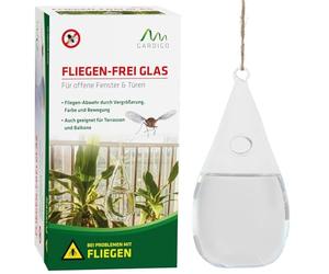 GARDIGO Piège Visuel Anti-Mouches pour Fenêtres & Portes - Effet Optique | Pour Intérieur & Extérieur - Balcon, Terrasse & Cuisine - Env. 10 × 20 cm