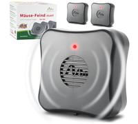 Gardigo Répulsif Anti-Souris & Rats à Ultrasons Lot de 3 | Répulsif anti Rongeurs - Appareil sans Fil à Piles - Pour Cave et Garage - Utilisation Intérieure - Protection jusqu'à 40 m