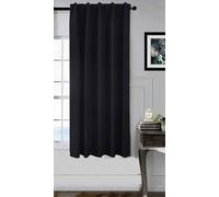 Gardinenbox 2023600 - Rideau occultant de qualité supérieure - 100% occultant - avec Suspension Multi-Bandes - Noir - Boston Dark - 175 x 140 cm