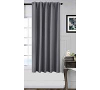 Gardinenbox 2023600 - Rideau occultant de qualité supérieure - 100% occultant - avec Suspension Multi-Bandes - 175 x 140 cm - Gris foncé - Boston Dark