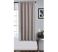 Gardinenbox 2023600 - Rideau occultant de qualité supérieure - H x l : 175 x 140 cm - Taupe - Boston Dark - 100% occultant - avec Suspension Multi-Bandes