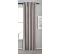 Gardinenbox 2023600 Rideau occultant de qualité supérieure (H x l) - 245 x 140 cm - Taupe - Boston Dark - 100% occultant - avec Suspension Multi-Bandes