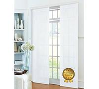 Gardinenbox 85600-85600 - Rideau Coulissant Opaque en Micro Satin (Tissu Microfibre), avec Chariot et Barre de lestage - 85600