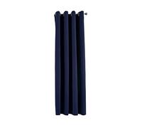 Gardinenbox Newyork 201920600 Rideau Opaque, Bleu, H x l : 160 x 140 cm, 1 pièce, Rideau Thermique, occultant, occultant, à œillets, insonorisant, certifié Öko-Tex, Protection UV, embrasses