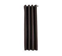 Gardinenbox Opaque Newyork 201920600 Rideau occultant Thermique à œillets avec embrasses et Protection UV Oeko-Tex, Polyester, Marron, HxB 160x140 cm