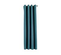 Gardinenbox Opaque Newyork 201920600 Rideau occultant Thermique à œillets avec Isolation phonique Oeko-Tex Protection UV Embrasses, Polyester, pétrole, HxB 160x140 cm
