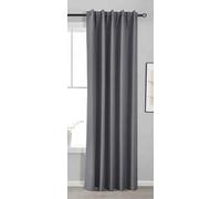 Gardinenbox Rideau occultant de qualité supérieure - 245 x 140 cm - Gris foncé - Boston Dark - 100% occultant - avec Suspension Multi-Bandes - 2023600