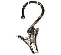 Gardinia 73 Clips de Rideaux avec Crochets, Nickel