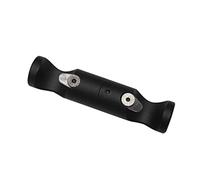 GARDINIA Adaptateur de Support Plafond pour Barre à Rideaux, Uniquement pour Supports Fermés, Toutes Les Pièces de Montage incluses, Diamètre 20 mm, Noir Mat