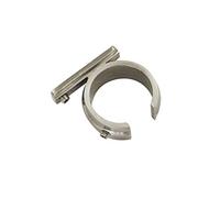 Gardinia Adaptateur en Cercle pour Support Universel Ø 25 mm, Steel, Effet Acier Inoxydable, Ø 25