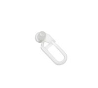 GARDINIA Anneaux d'enroulement Thasos, 20 pièces, Adaptés à l'ensemble de tringles à Rideaux Thasos avec roulement intérieur, Plastique, Blanc