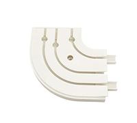 Gardinia Arc Rond GE3 avec Queue Blanche 13,5/13,5 cm, 1 Paire, Blanc
