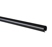 GARDINIA Barre à Rideaux avec Coulisse intérieure, Tube métallique, Barre à Rideaux, Diamètre 20 mm, Longueur 120 cm, Canal de roulement env. 6 mm, Série Chicago, Noir Mat