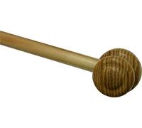 Gardinia Barre de Vitrage Montana Ø 11 mm pin/Naturel 120 cm, Wood, Marron Clair