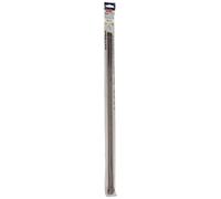Gardinia Barres de Vitrage, Embouts d'Extrémité en Plastique et Crochets à Vis Inclus, Extensible, Métal/Plastique, Marron, 60-100 cm, 2 Pièces 1353