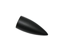 Gardinia Boule d'extrémité, 2 x Embouts, métal, Noir Mat, pour la Confection de Rideaux Ø 16 mm