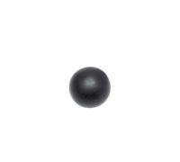 Gardinia Boule d'extrémité, 2 x Embouts, métal, Noir Mat, pour Rideaux Ø 16 mm
