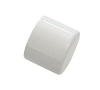 Gardinia Embout de Tringle à Rideau, 2 Pièces, Série Chicago, Diamètre 20 mm, Métal, Blanc