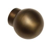 Gardinia Embout Disque 2 x Queue, métal, Champagne/Cappuccino, pour Technique de Rideau Ø 19 mm
