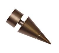 Gardinia Embouts de Tringle de Rideau, 2 x Billes d'extrémité d'épingle, Série Windsor, Métal, Bronze, Ø 25 mm