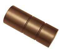 Gardinia Embouts d'Extrémité pour Tringles à Rideaux, 2 x Embouts d'Extrémité, Série Windsor, Métal, Bronze, Ø 25 mm