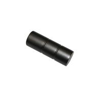 GARDINIA Embouts d'extrémités pour tringles à Rideaux, Embouts cylindriques pour Ø 16/19 mm, série Sol, 2 pièces, Black-Nickel