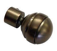 Gardinia Embouts pour Tringle à Rideau, 2 Embouts Boule, Série Chicago, Métal, Bronze, Diamètre: 20 mm