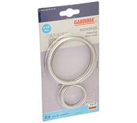 Gardinia Embrasse en Métal Mat, Steel, Argent terne, Non Applicable